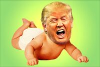 Trump baby crying wah wah wah