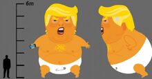 20-Foot-Tall Angry Trump Baby Blimp