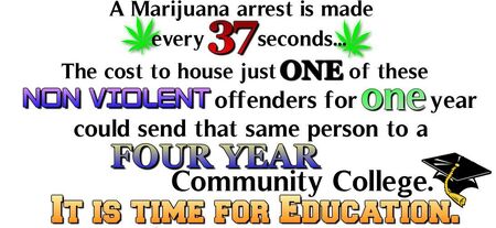 College versus cannabis incarceration