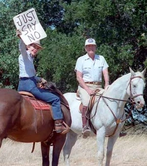 Just Say No. Nancy and Ronald Reagan 2