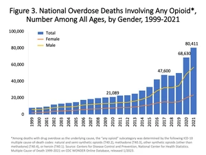 US timeline. Opioid deaths