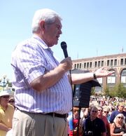 Newt Gingrich 12 August 2011 Des Moines, Iowa