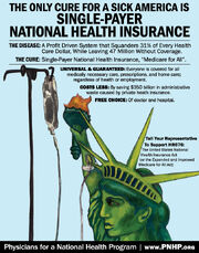 Single-payer health care PNHP poster