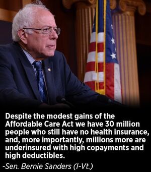 Bernie Sanders on Affordable Care Act