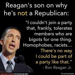 Reagan's son on why he's not a Republican