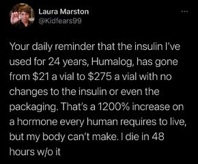 Exorbitant insulin cost increases