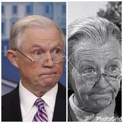 Jeff Sessions and Granny from Beverly Hillbillies