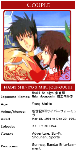 Future GPX Cyber Formula | Canon Pairings from Anime Wiki
