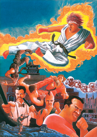 Street Fighter (1987) - Art Gallery / Arcade Cabinet Design