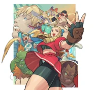 Promational art for Street Fighter Alpha 3.
