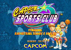 Capcom Sports Club title screen