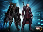 Sparda Human Form>Devil Form (DLC - MvC3 Add-Ons Costume Pack 01)