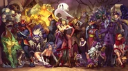 Darkstalkers Street Jam cover for Night Warriors comic # 1-3, art by both Alvin Lee and Christine Choi.