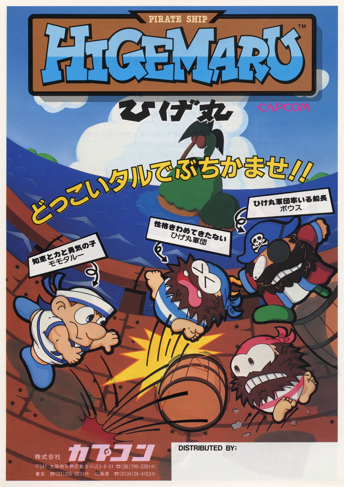 HIGEMARU ひげまる カプコン アーケードゲーム パンフレット Pirate Ship Higemaru | Capcom Database | Fandom