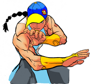 Yun in Street Fighter III: New Generation.