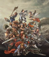 Hunters in season 10 art for Monster Hunter Frontier Online.