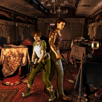 Promotional art of Rebecca and Billy.