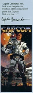 CapCom 1989 message.png (1.08 MB) 2nd Captain Commando design, seen in 1989 game packagings
