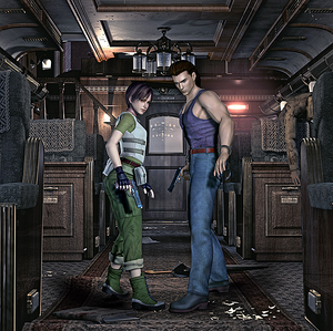 Promotional art of Rebecca and Billy.