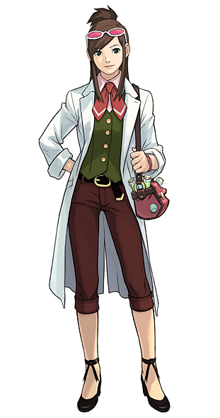 Ace Attorney Wiki - Ema Skye, HD Png Download - kindpng