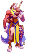 With Anita in Night Warriors: Darkstalkers' Revenge