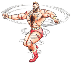 Zangief In-Game Image Double Lariat, Images, Street Fighter II, Museum