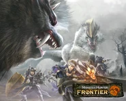 Hunters in season 6 art for Monster Hunter Frontier Online.