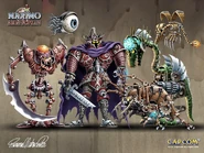 Wallpaper of the enemies in vs. Army of Zin.