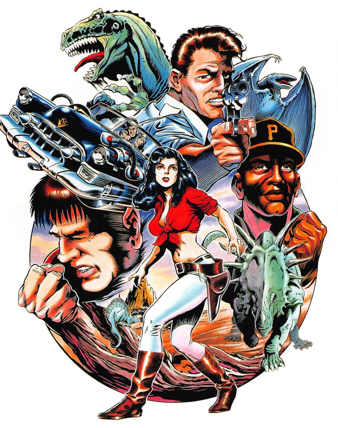 Cadillacs and Dinosaurs Arcade Game Flyer  Arcade, Personagens street  fighter, Jogos de dinossauros