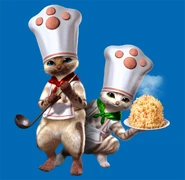 Felyne Chefs from Monster Hunter Freedom
