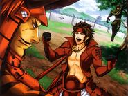 With Shingen and Yukimura (background)