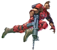 Unknown Soldier 2P in Namco × Capcom.