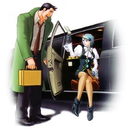 With Franziska von Karma.