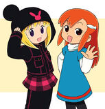 Usagi and Mana (swap clothes)