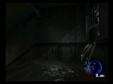 Cindy is arguably the most vulnerable to monsters who bypass the crawling high damage stage and immediately kill such as the Window Zombie (shown here taking Cindy away).