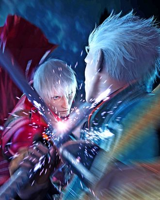 dante and vergil (devil may cry and 1 more) drawn by evanolge
