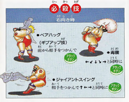 Moves from the Super Famicom manual