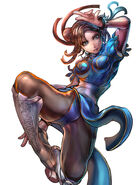 Chun-Li in Onimusha Soul.