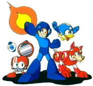 With Eddie, Mega Man and Rush