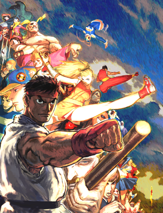 VideoGameArt&Tidbits on X: Street Fighter Alpha 3 - artwork of an
