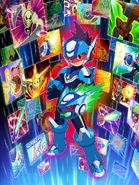 MegaMan BattleCards.jpg (569 KB) Mega Man Star Force illustration