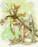 Devil Kings art of Toshiie and Matsu.