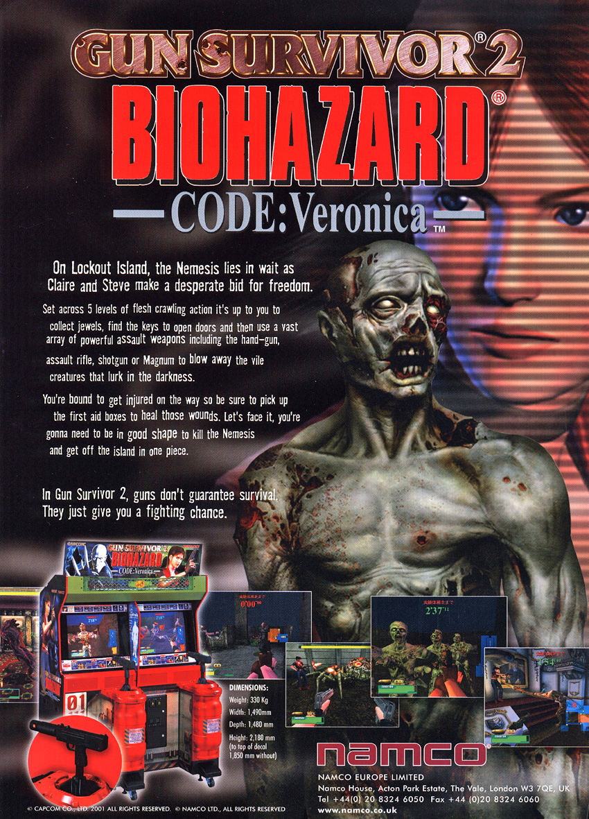 Resident Evil Survivor 2 CODE: Veronica, Resident Evil