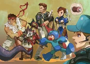 Capcom franchises of 2017 illustration.