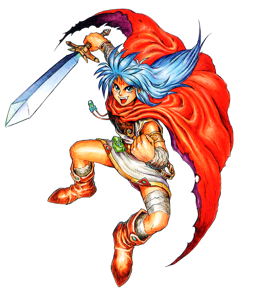 Dungeonbuster: Breath of Fire III (1997) by Capcom was an RPG for the Sony  PlayStation. In a world where dragons are long extinct, a baby dragon has  been discovered! Escaping and then