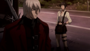 Lady and Dante in episode 2 of the anime.