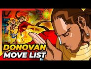 DONOVAN BAINE MOVE LIST - Vampire Savior- Lord of Vampire (VSAV - Darkstalkers 3)