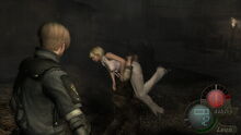 In RE4, if you catch Ashley while she's wearing a plate of armor, Leon will  visibly buckle and hold his back in pain. : r/GamingDetails