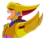 Double's profile shot.