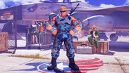 Unknown Soldier 1P crossover costume for Guile in Street Fighter V